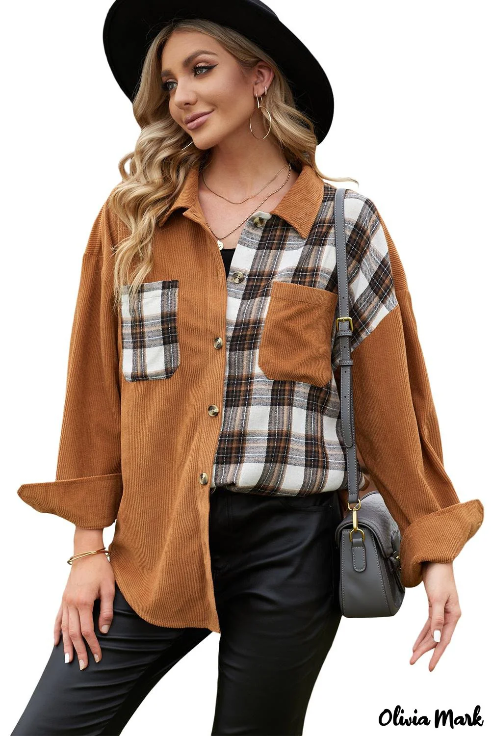 Deanwangkt - Brown Checked Corduroy Shirt - Deanwangkt