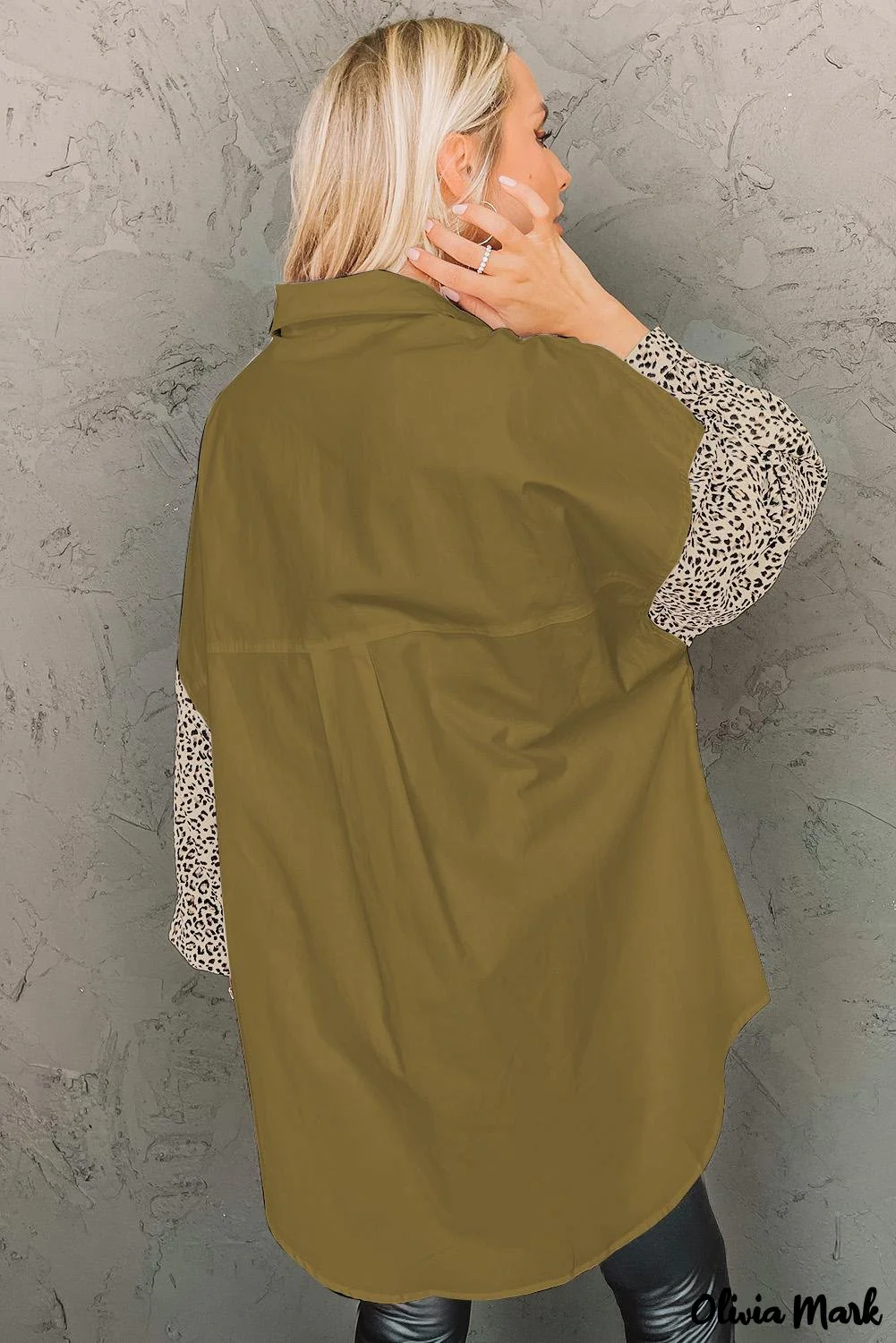 Deanwangkt - Patchwork Drop Shoulder Long Sleeve Shirt - Deanwangkt