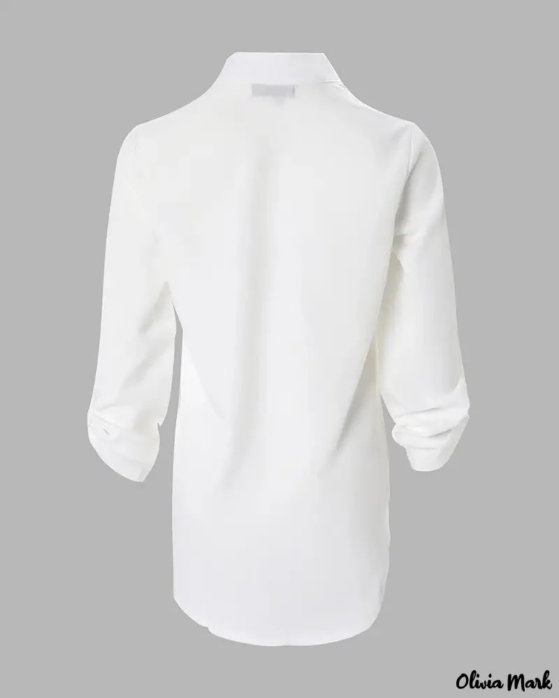Deanwangkt - Floral Print Contrast Lace Rolled Sleeve Top - Deanwangkt