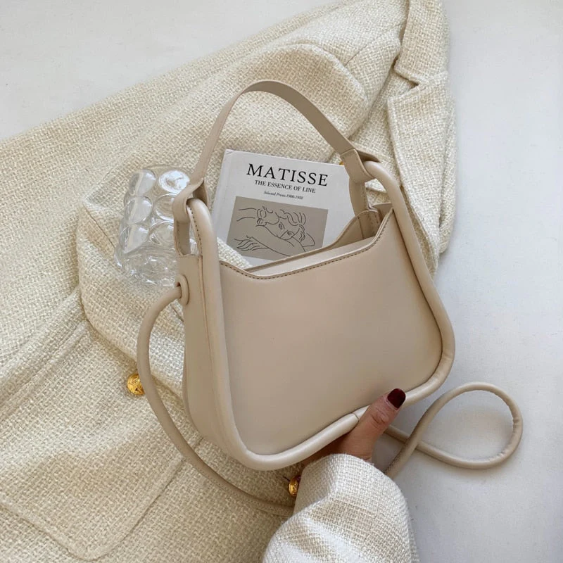 Back To College Deanwangkt Spring Trendy Small PU Leather Women's Designer Handbag Luxury Brand Underarm Shoulder Crossbody Bags Kawaii Cute Totes - Deanwangkt