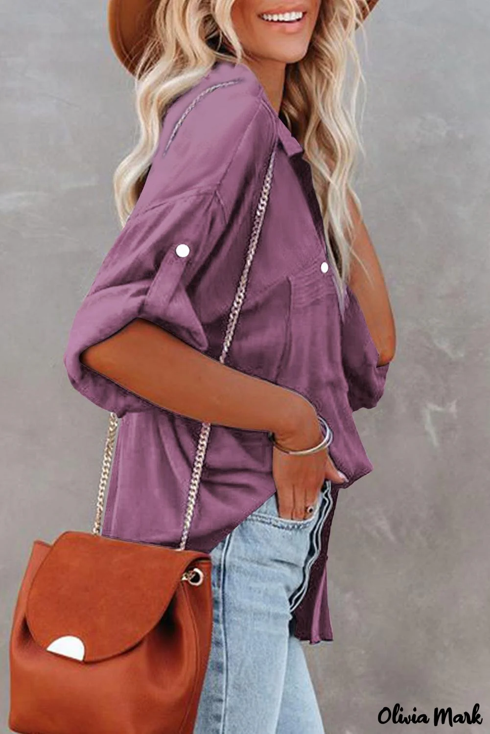 Deanwangkt - White buttoned shirt with long sleeves and plain pocket - Deanwangkt