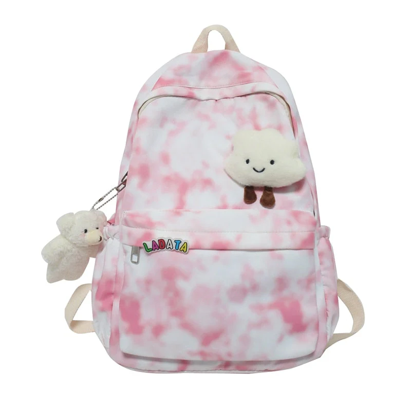 Back to school backpack Students Backpacks For Girls Large Capacity Korean College Schoolbag Trend Casual Travel Women's Female Bags - Deanwangkt