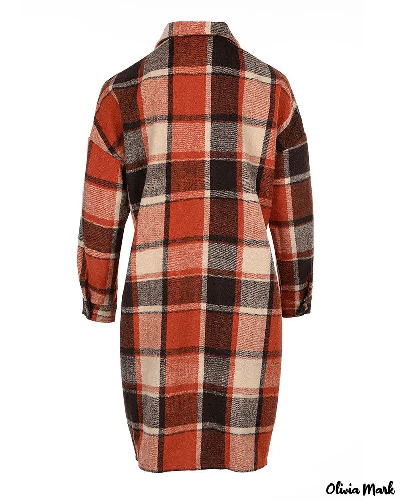 Deanwangkt - Long buttoned jacket in checked flannel - Deanwangkt