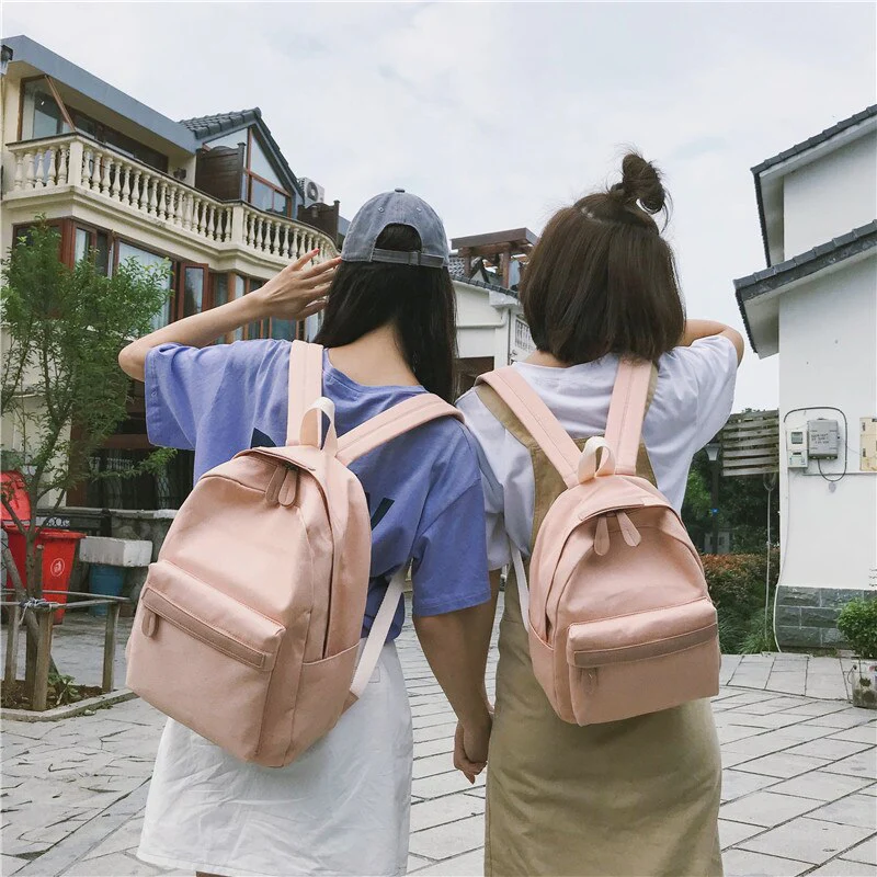 Deanwangkt Women Canvas Backpacks Boys Shoulder School Bag  Rucksack for Teenage Girls Travel Fashion Pack Bolsas Mochilas Sac A Dos - Deanwangkt