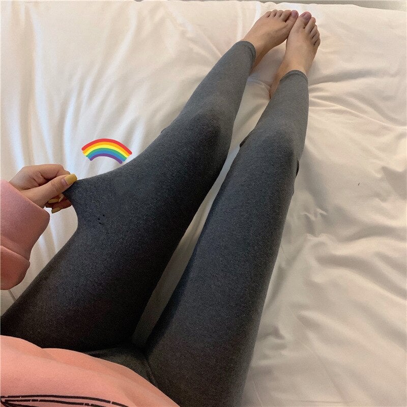 Christmas Gift Deanwangkt New Spring Autumn Woman Leggings Elasticity Push Up High Waist Thrilling Fitness Lady Slim Wild Jeggings Le22116 - Deanwangkt