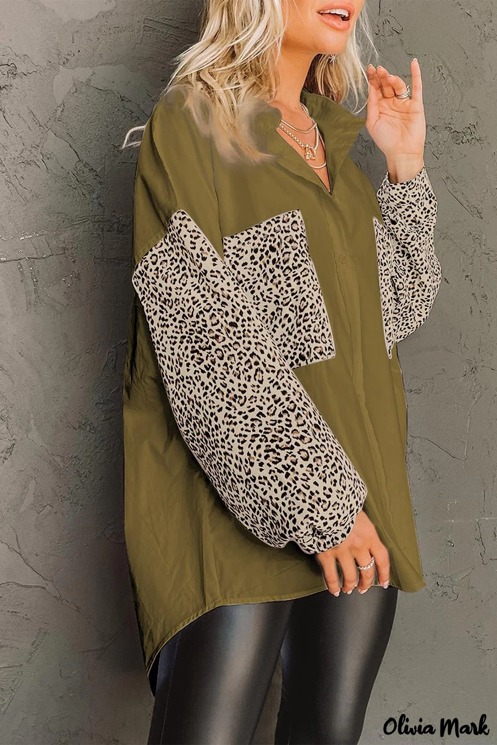 Deanwangkt - Patchwork Drop Shoulder Long Sleeve Shirt - Deanwangkt