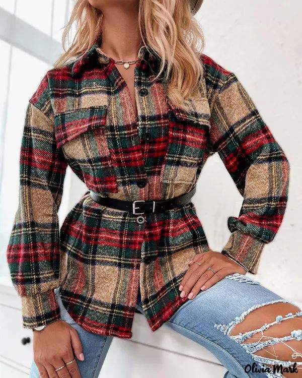 Deanwangkt - Pocket Design Tartan Jacket - Deanwangkt