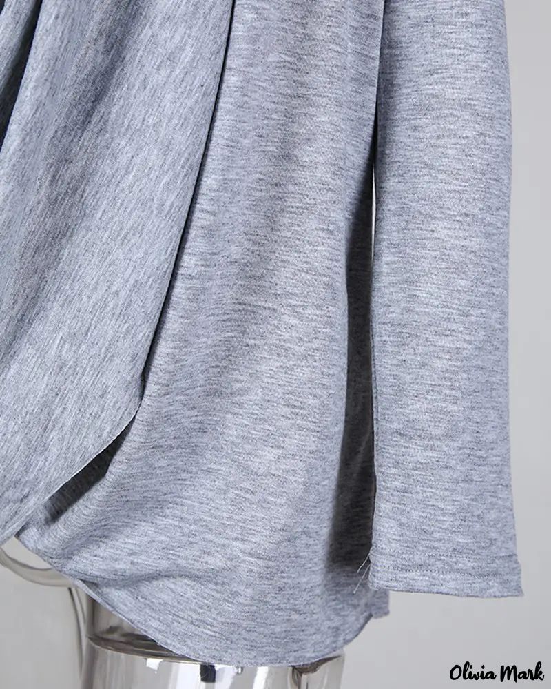 Deanwangkt - Plain draped blouse with long sleeves - Deanwangkt