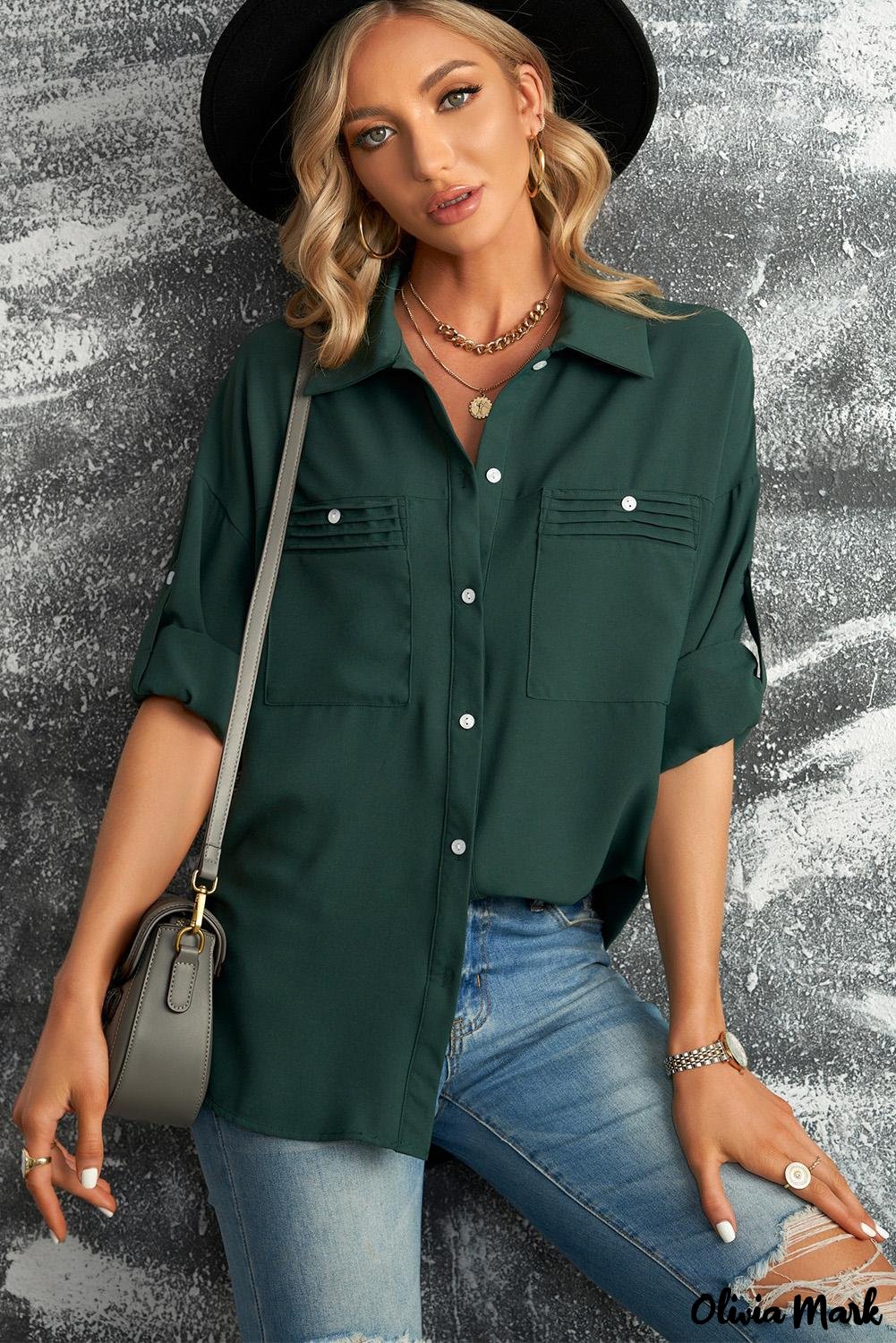 Deanwangkt - White buttoned shirt with long sleeves and plain pocket - Deanwangkt