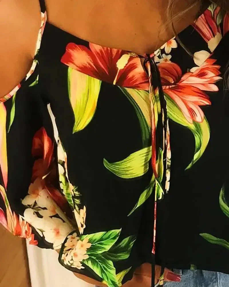Deanwangkt - Off-the-shoulder floral blouse - Deanwangkt