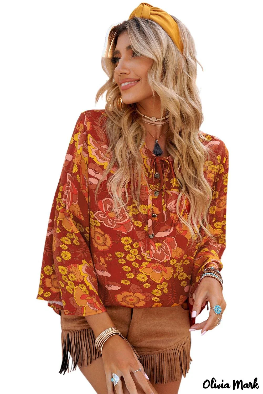 Deanwangkt - Button Down Long Sleeve Floral Print Shirt - Deanwangkt