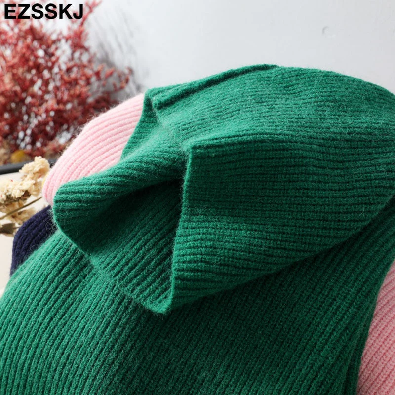Christmas Gift Autumn Winter oversize thick Sweater pullovers Women Deanwangkt loose cashmere turtleneck big size Sweater Pullover for women female - Deanwangkt