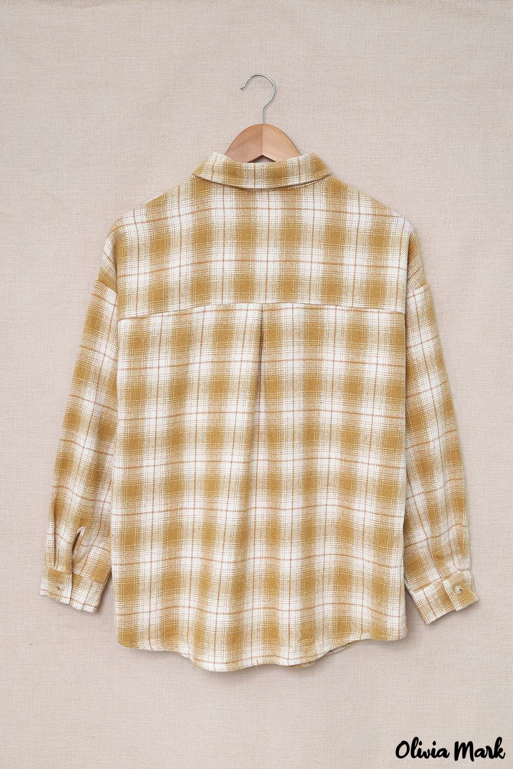 Deanwangkt - Turn-down Collar Button-Up Plaid Shirt - Deanwangkt