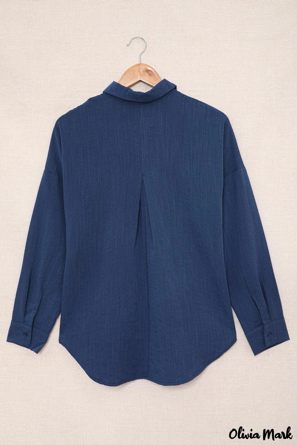 Deanwangkt - Khaki button down long sleeve shirt with pocket - Deanwangkt