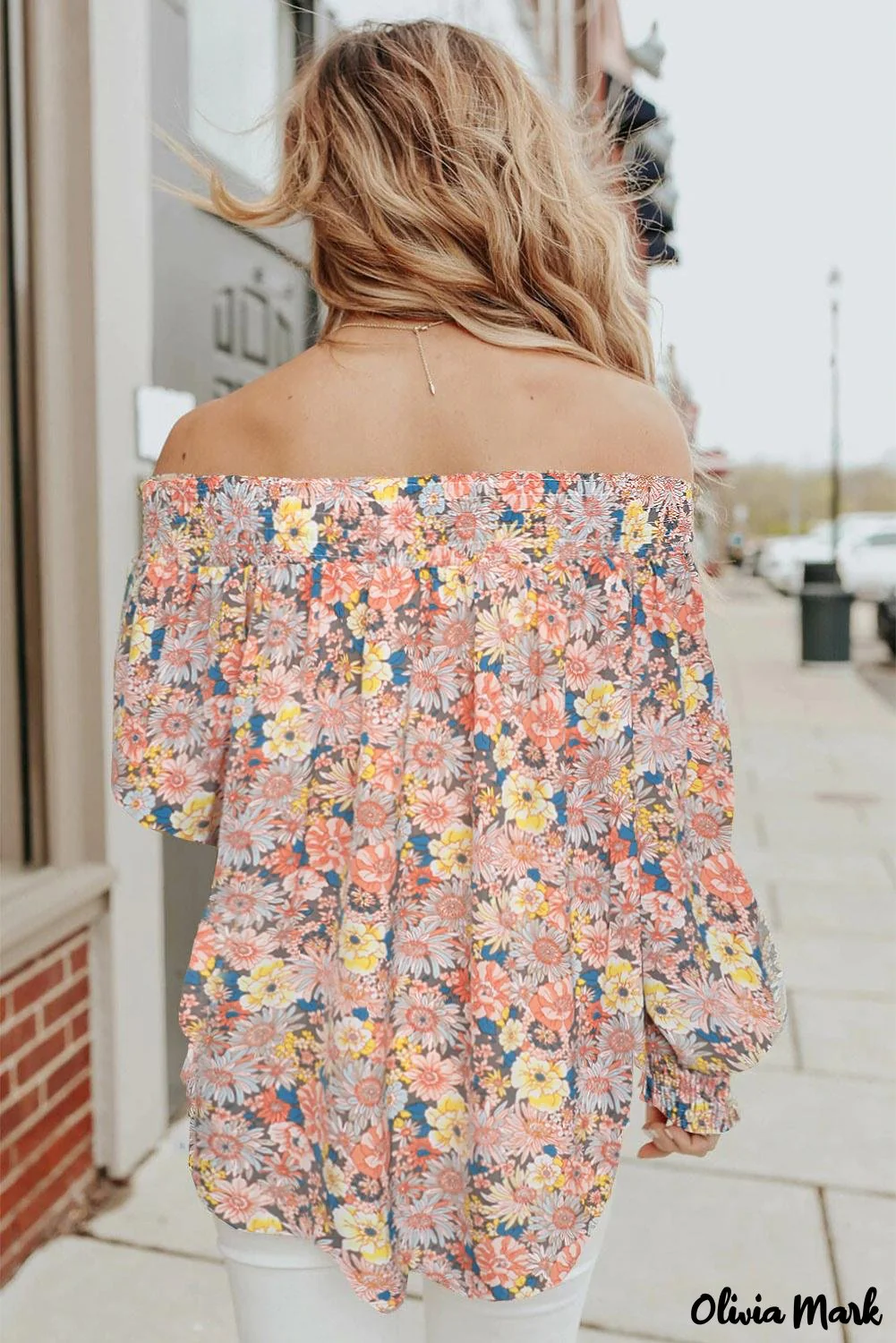 Deanwangkt - Floral Smocked Off Shoulder Top - Deanwangkt