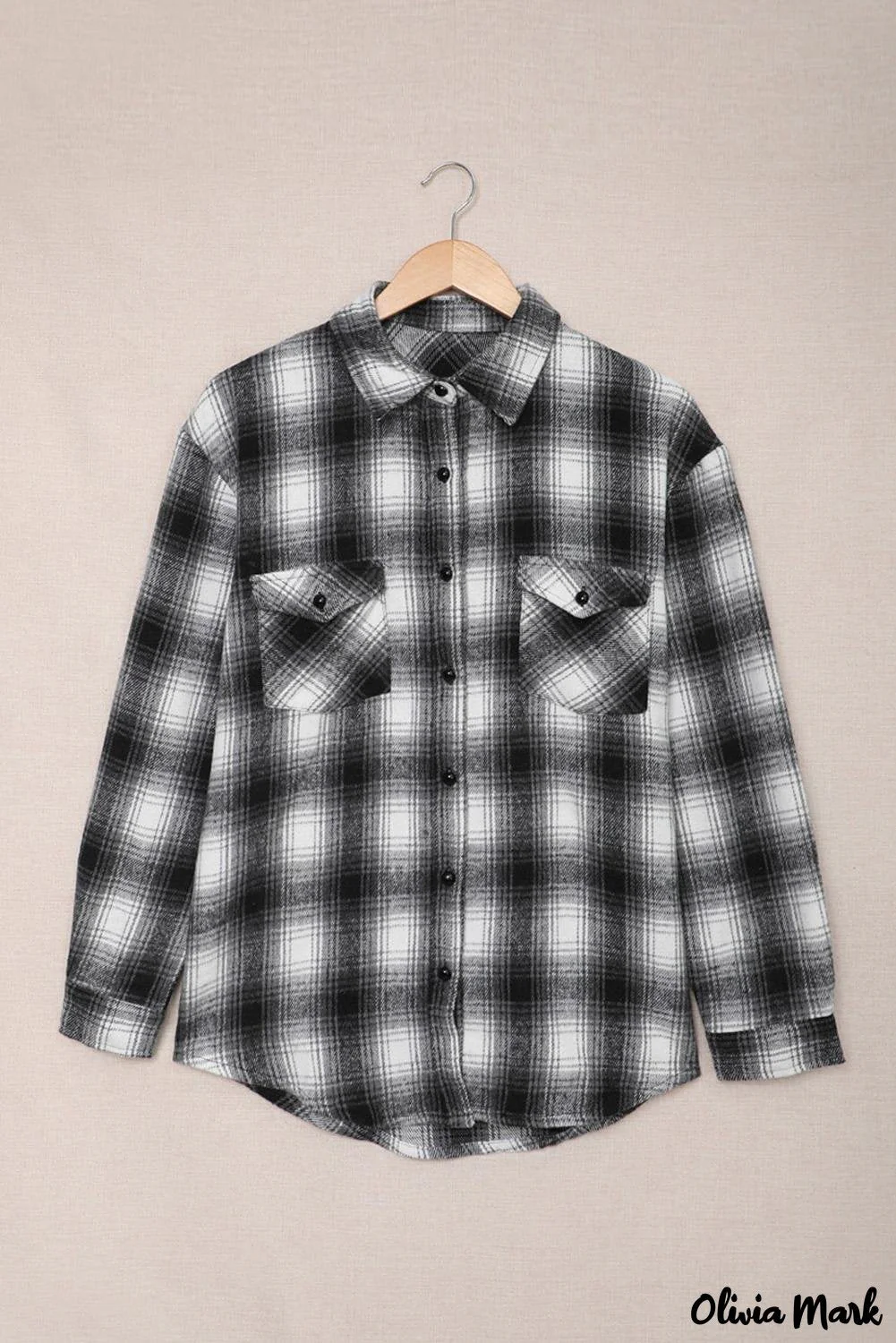 Deanwangkt - Black checked jacket with pockets and buttons - Deanwangkt