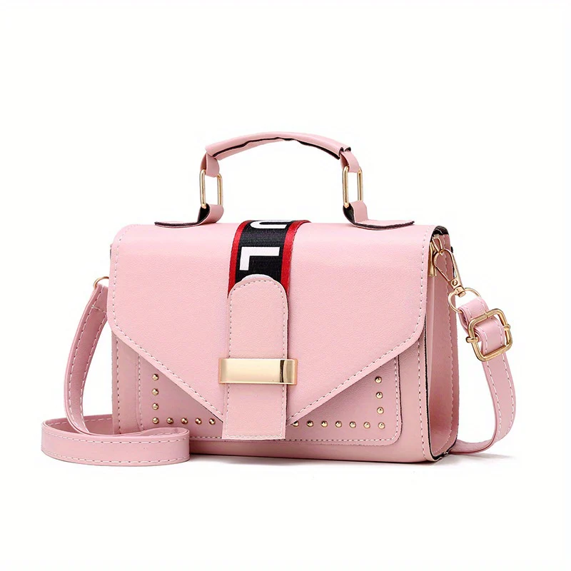 Simple Trendy Square Shoulder Bag, All-Match Flap Crossbody Bag, Women's Classic Bag - Deanwangkt