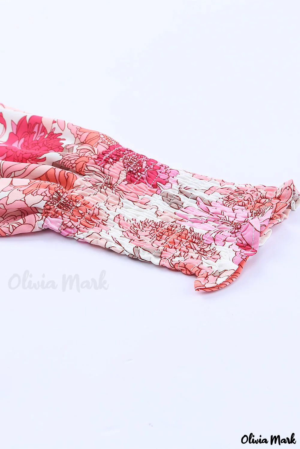 Deanwangkt - Pink floral blouse with balloon sleeves - Deanwangkt
