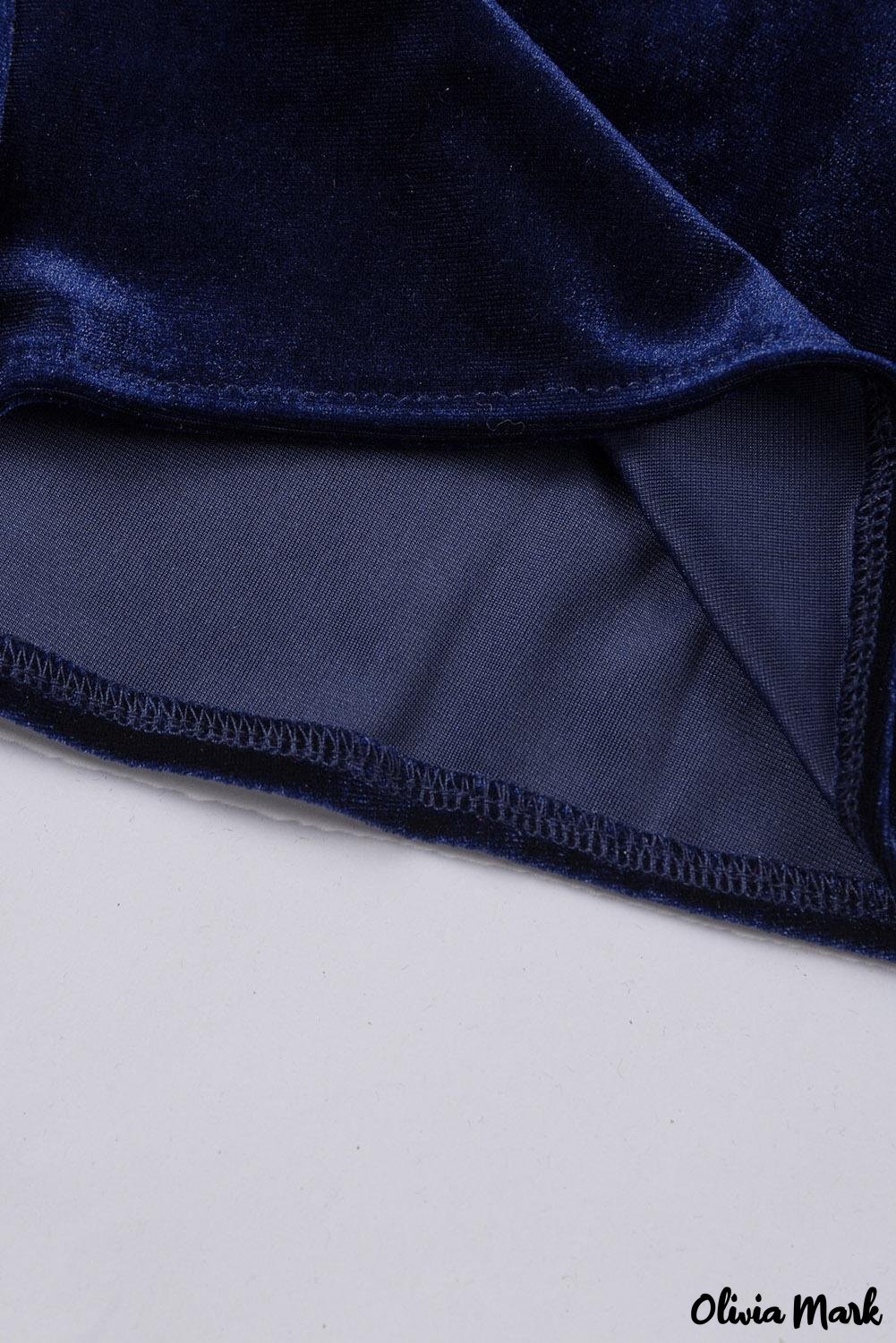 Deanwangkt - Navy Velvet Button Pocket Long Sleeve Shirt - Deanwangkt