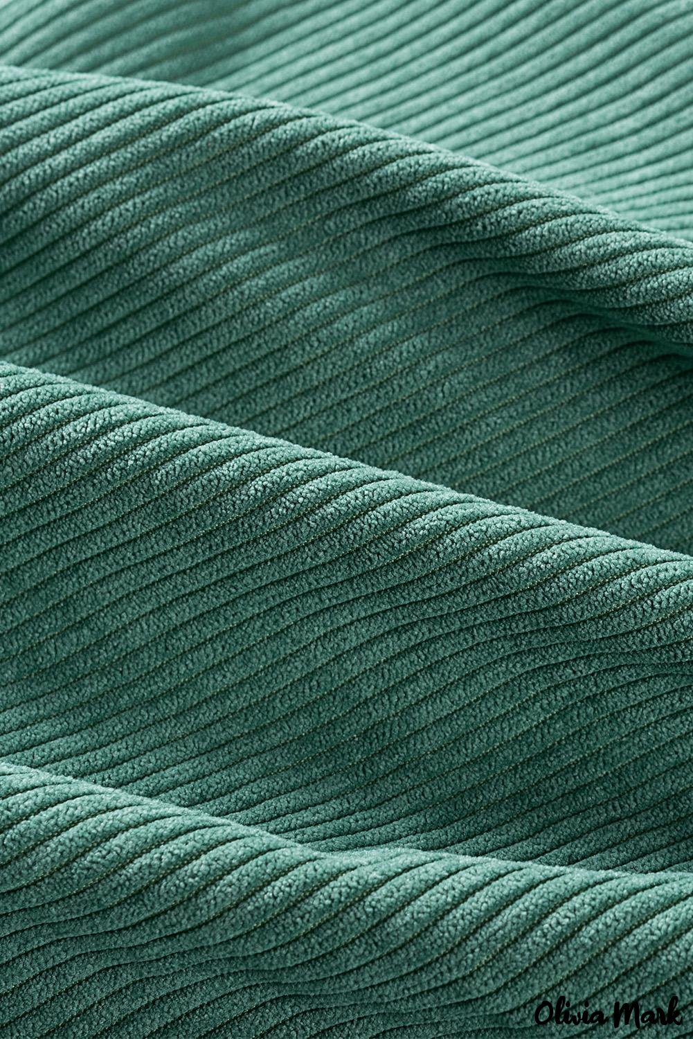 Deanwangkt - Beige corduroy buttoned long sleeve shirt with pockets - Deanwangkt