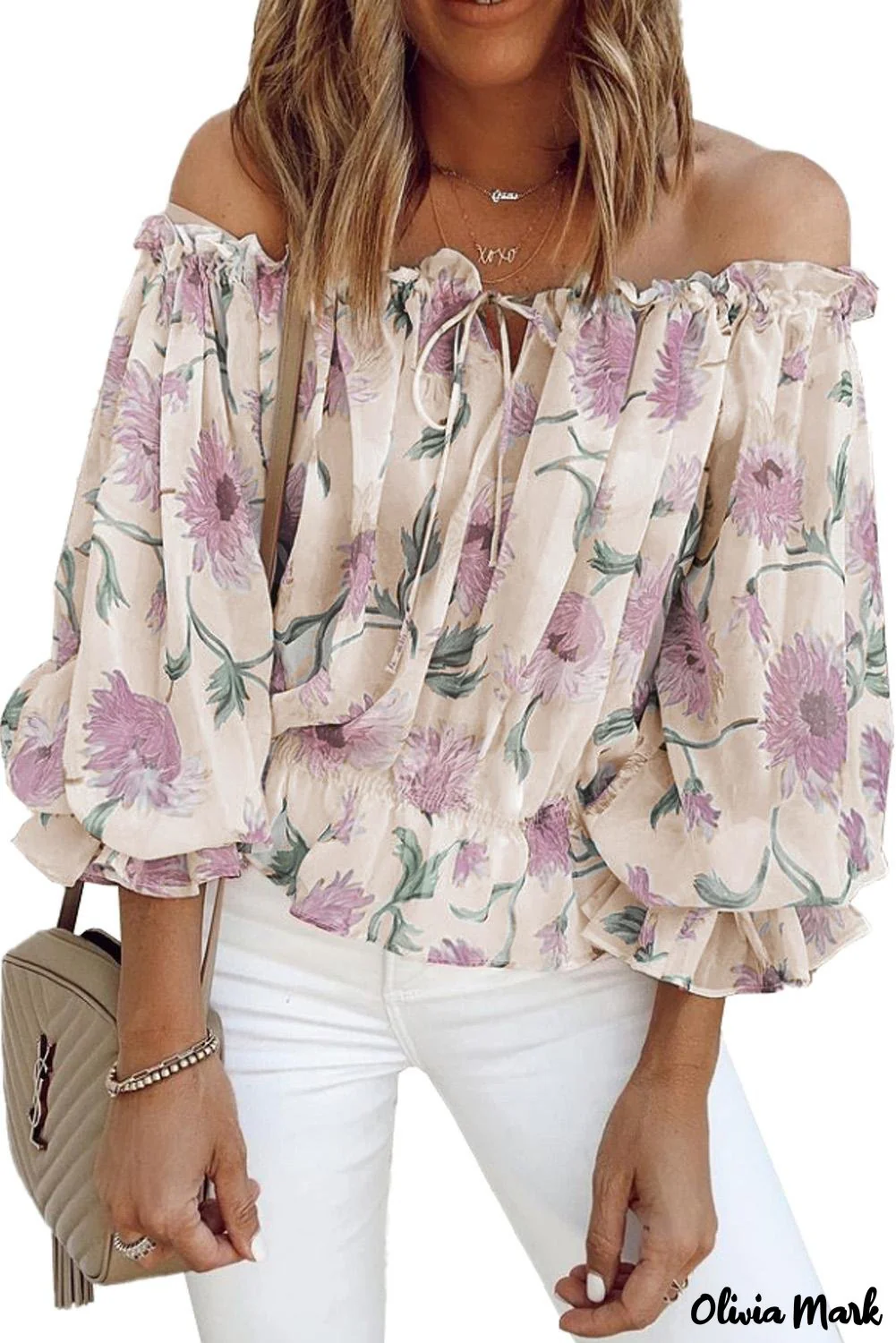 Deanwangkt - Floral off-the-shoulder blouse - Deanwangkt