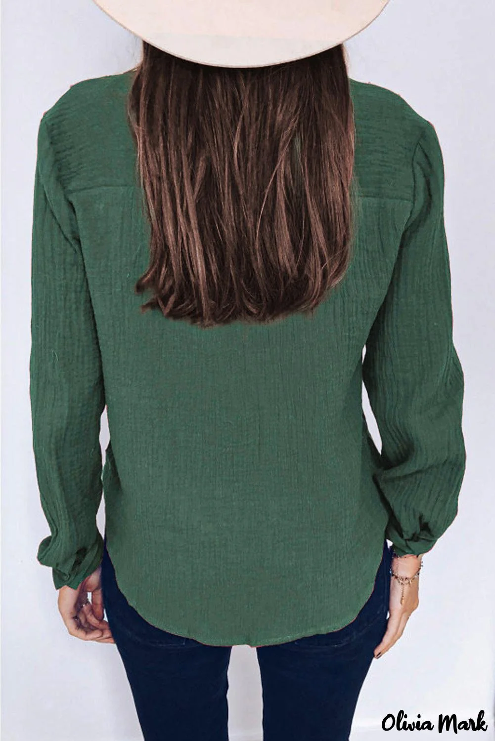 Deanwangkt - White Ruffle Crinkle Long Sleeve Shirt - Deanwangkt