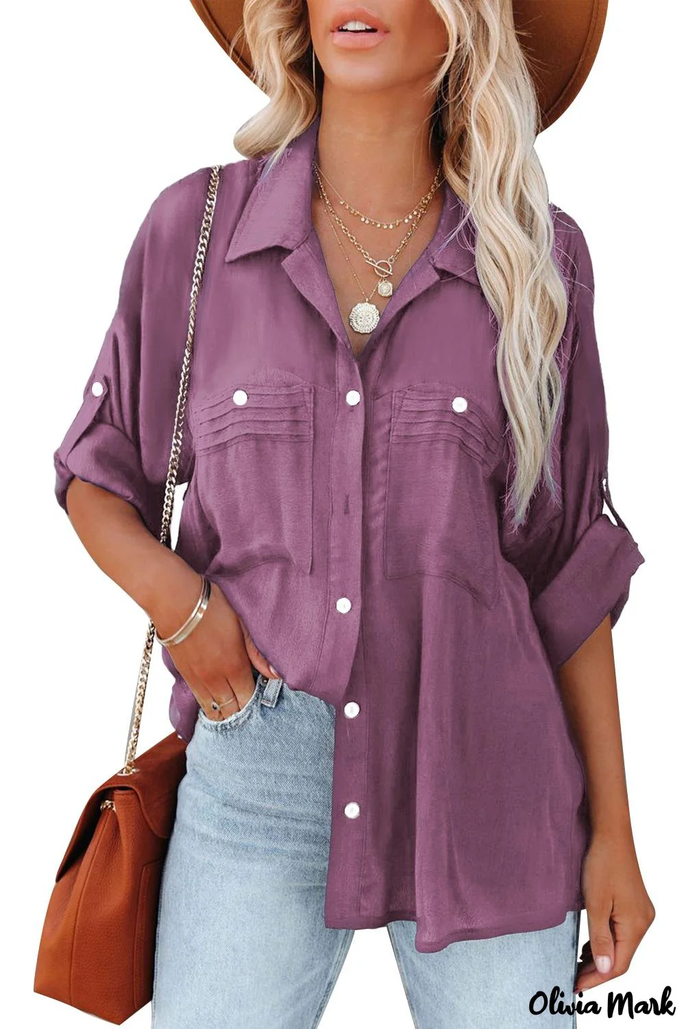 Deanwangkt - White buttoned shirt with long sleeves and plain pocket - Deanwangkt