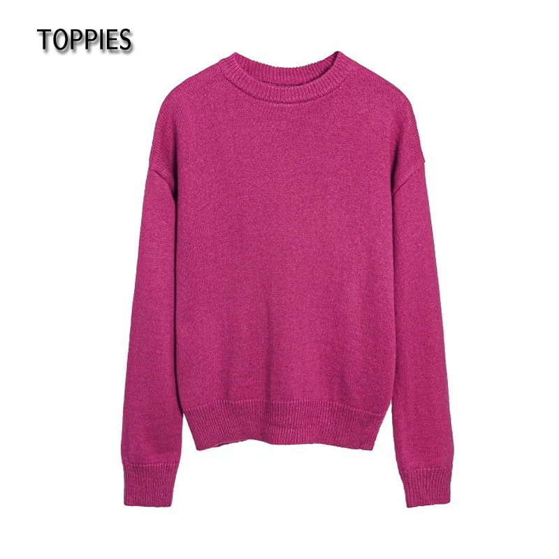Christmas Gift  Deanwangkt Autumn Winter 15% Wool Sweater Solid Green Round Neck Sweater Soft Warm Knitted Tops - Deanwangkt