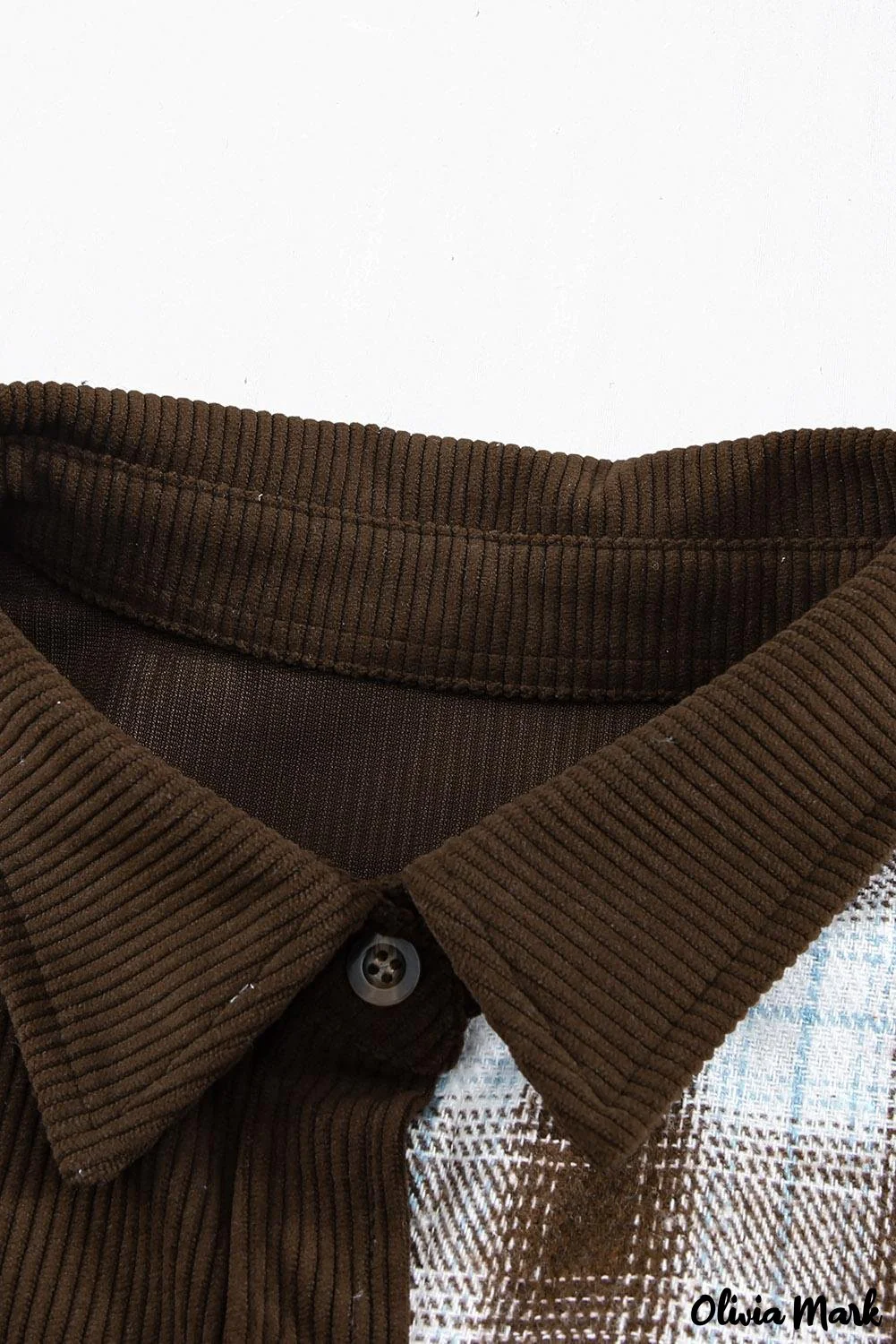 Deanwangkt - Oversized button-up shirt in checked corduroy - Deanwangkt