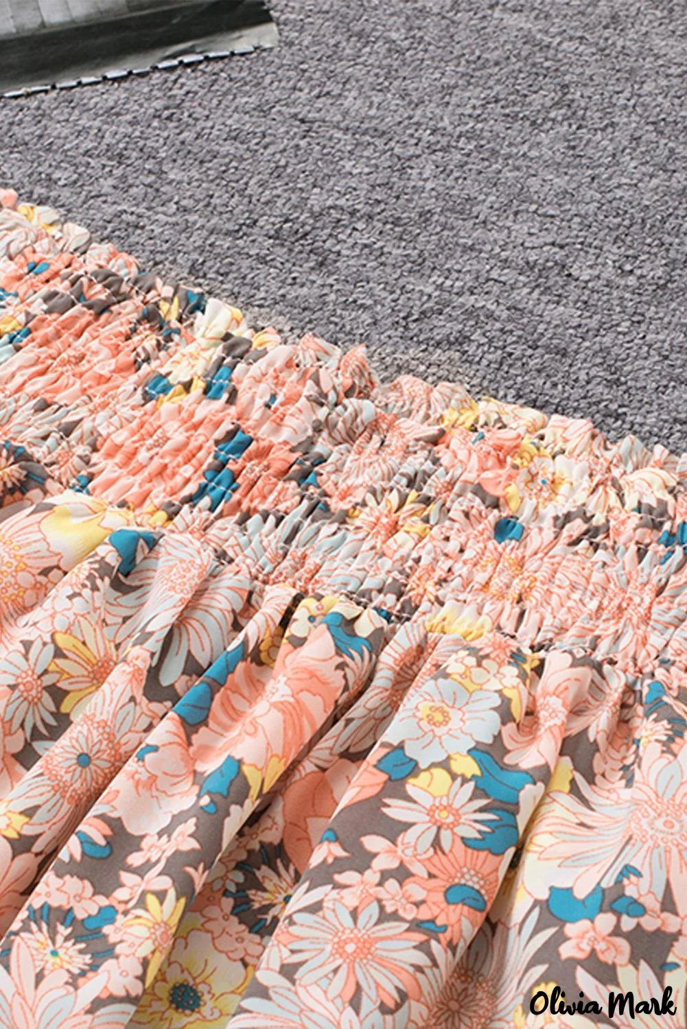 Deanwangkt - Floral Smocked Off Shoulder Top - Deanwangkt