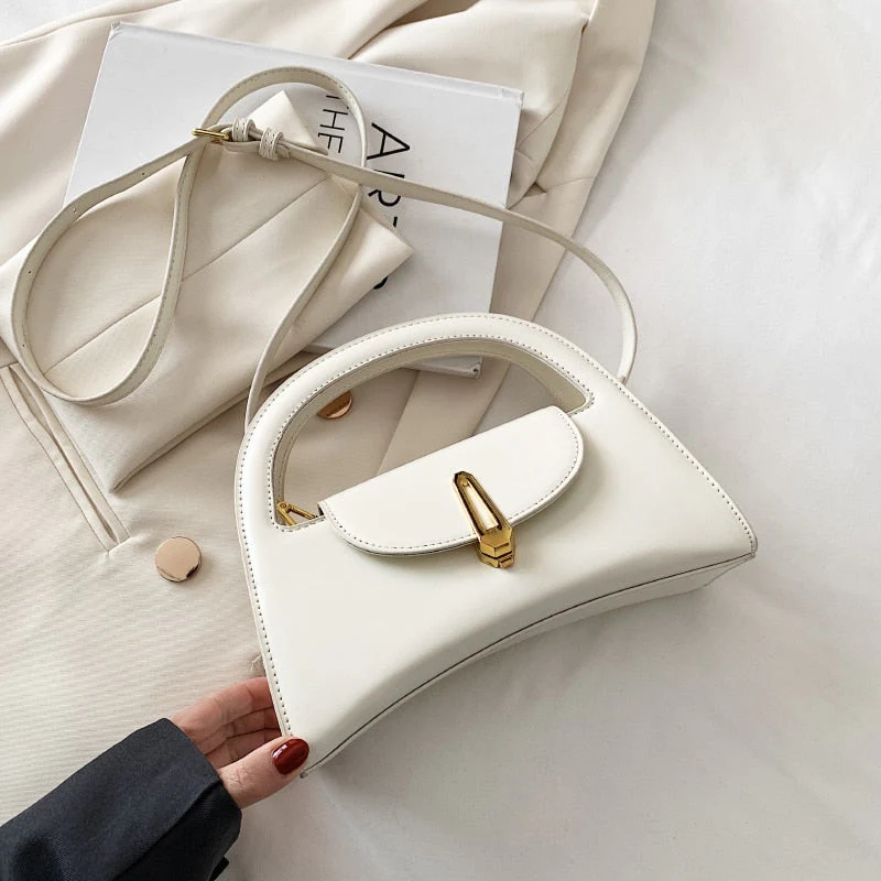 Back To College Deanwangkt Small PU Leather Crossbody Sling Bag Summer Trendy Women's Designer Handbag Cute Tote Luxury Shoulder Bags Short Handle - Deanwangkt