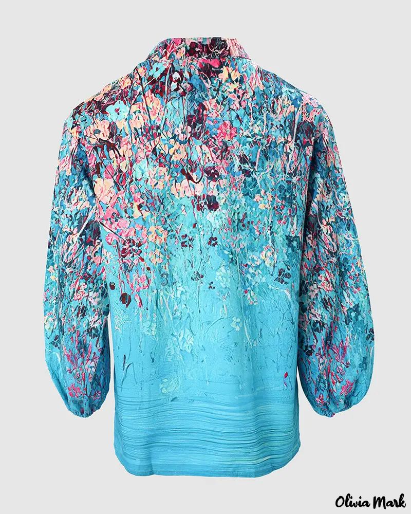 Deanwangkt - Floral Print Button Up Top - Deanwangkt