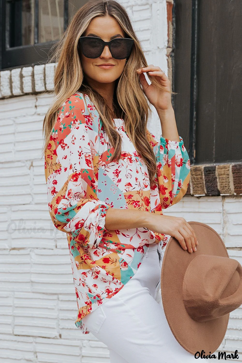 Deanwangkt - Palettes Multicolor Floral Print Blouse - Deanwangkt