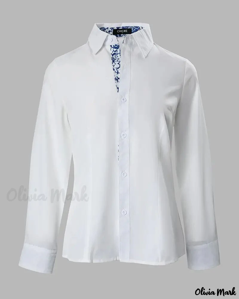 Deanwangkt - Floral Print Long Sleeve Button Down Shirt - Deanwangkt