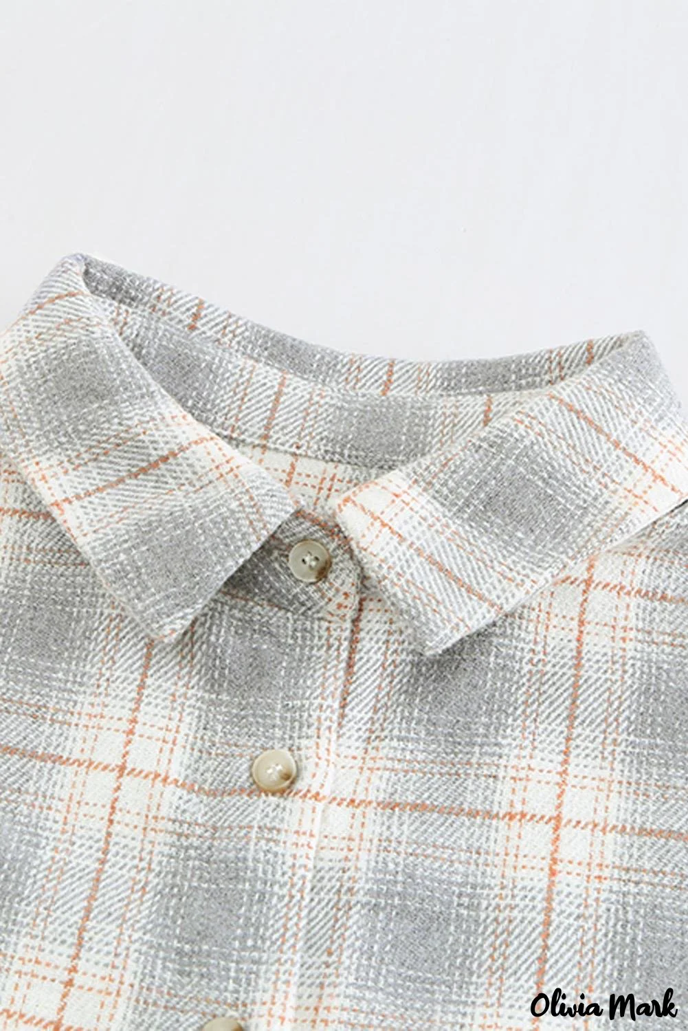 Deanwangkt - Turn-down Collar Button-Up Plaid Shirt - Deanwangkt