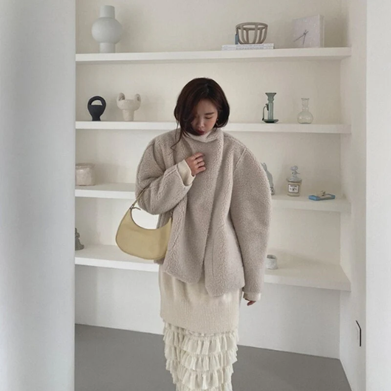 Christmas Gift Deanwangkt early spring cascading ruffles simple solid a-line skirt all-match basic spring outgoing skirt Deanwangkt new female skirt - Deanwangkt