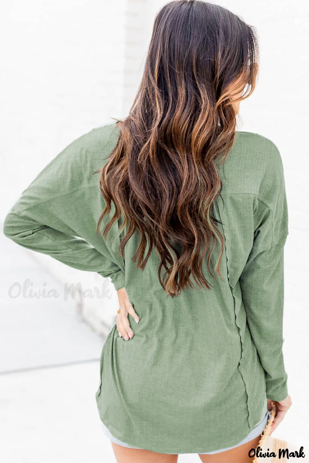 Deanwangkt - Long Sleeve Button Down Blouse - Deanwangkt