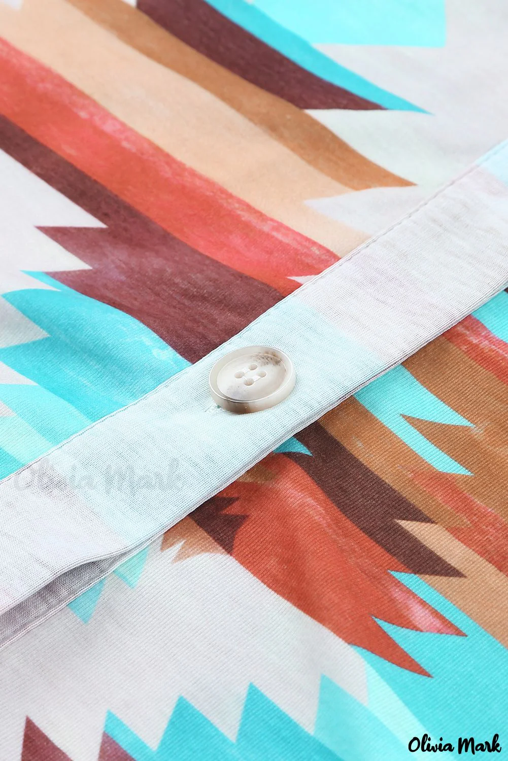 Deanwangkt - Multicolor Aztec Print Long Sleeve Shirt With Button Chest Pocket - Deanwangkt