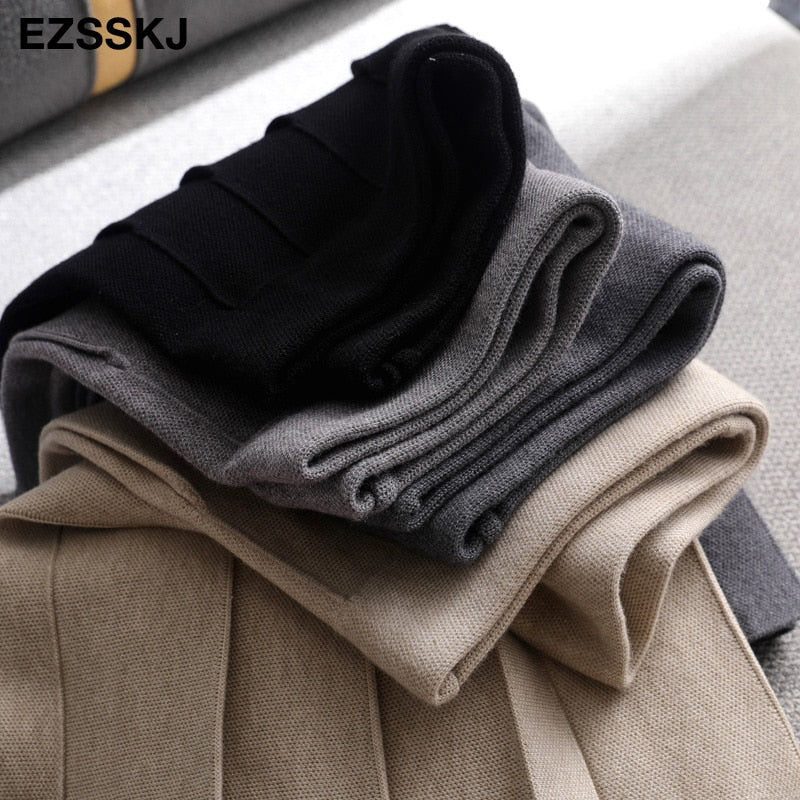 Christmas Gift Deanwangkt Autumn winter a-line thick short SWEATER Skirt Women  good quality cute pleated mini skirt female elegant  knit skirt - Deanwangkt