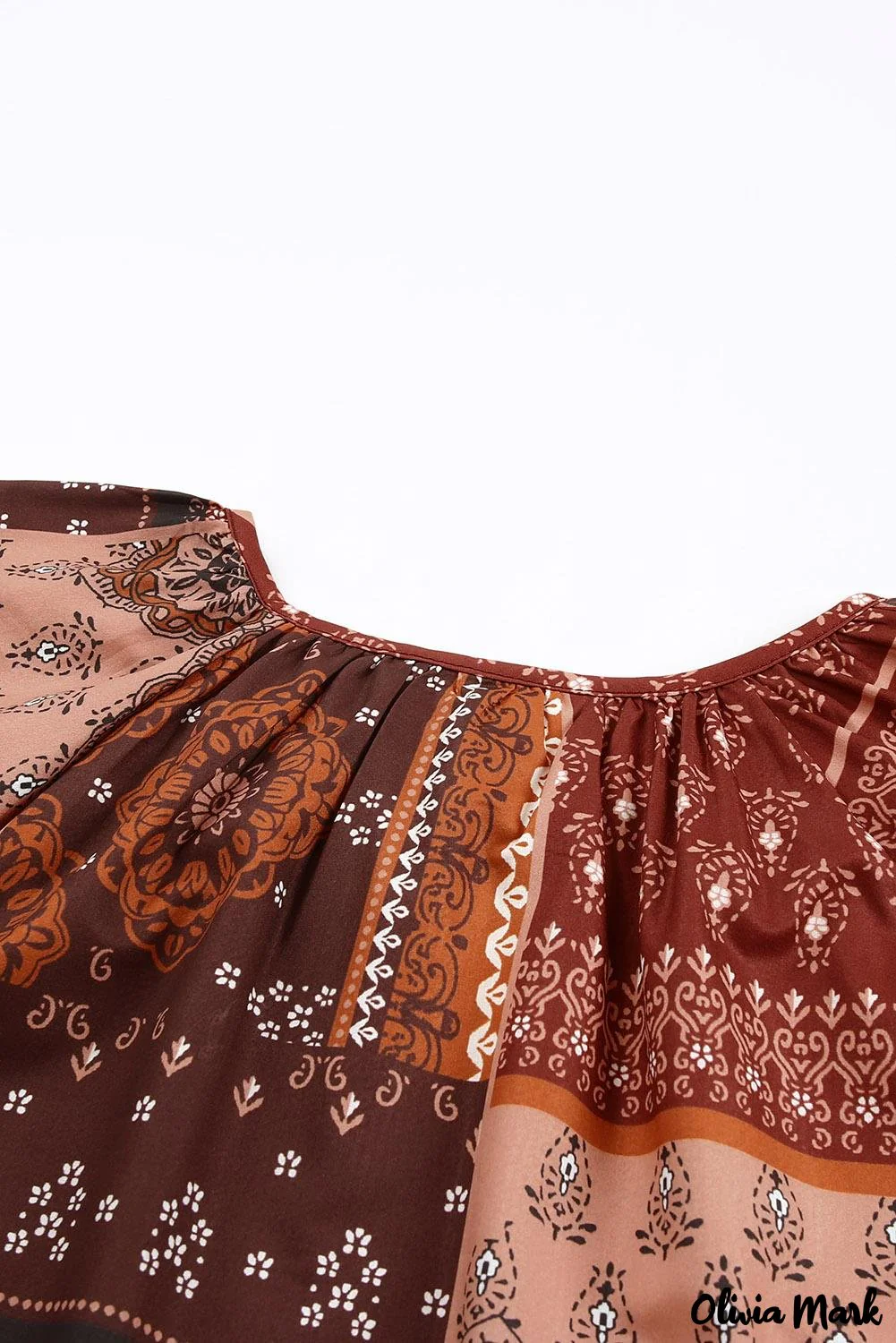 Deanwangkt - Multicolor Peasant Blouse With Floral Print - Deanwangkt