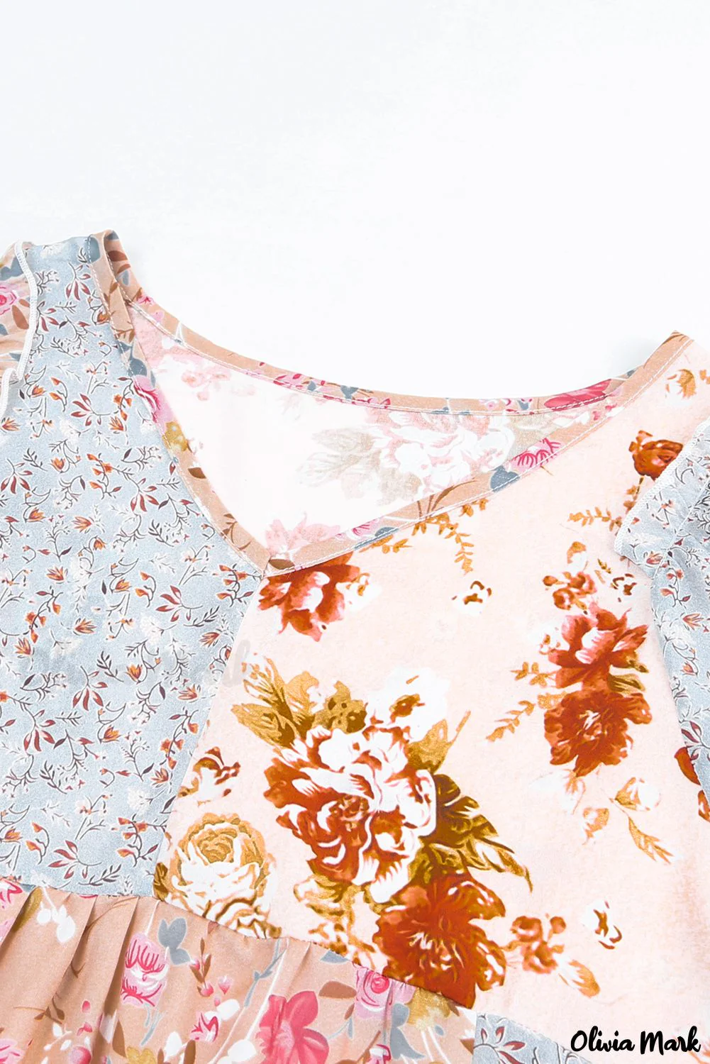 Deanwangkt - Multicolor Floral V-Neck Slip Top - Deanwangkt