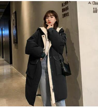 Christmas Gift Deanwangkt New Winter Clothes Korean Version Loose Winter Mid-length Coat Down Padded Coat Padded Jacket Women's Thick Padded Jacket - Deanwangkt