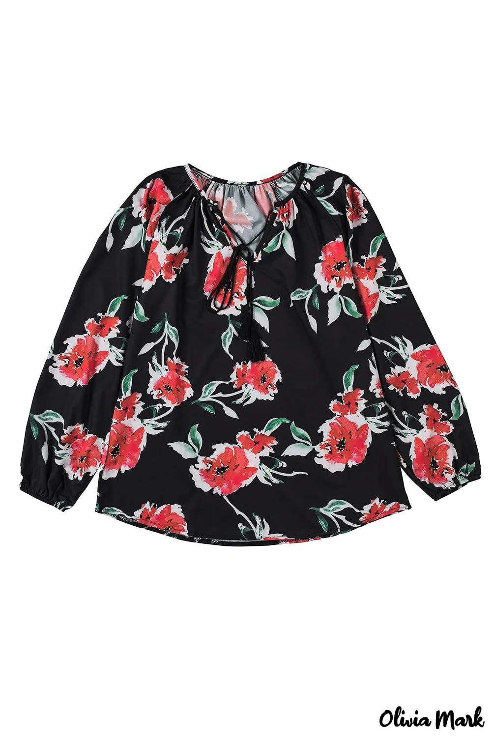 Deanwangkt - Multicolor Peasant Blouse With Floral Print - Deanwangkt