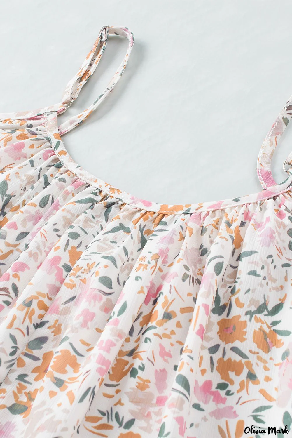 Deanwangkt - Floral Tie Neck Long Sleeve Crinkle Blouse - Deanwangkt