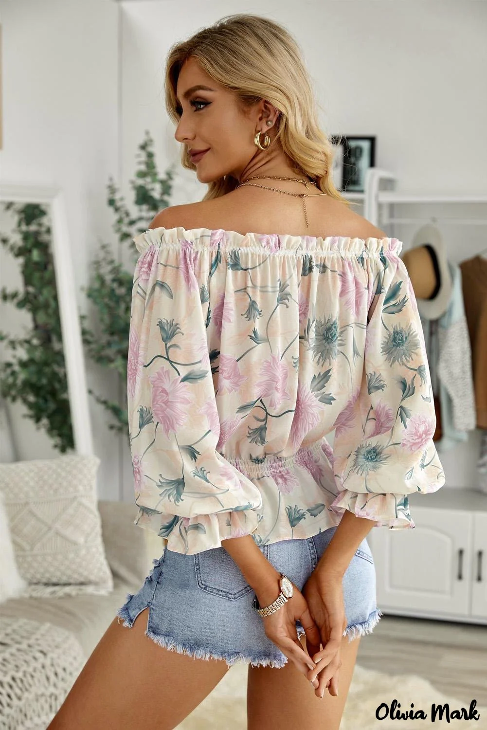 Deanwangkt - Floral off-the-shoulder blouse - Deanwangkt