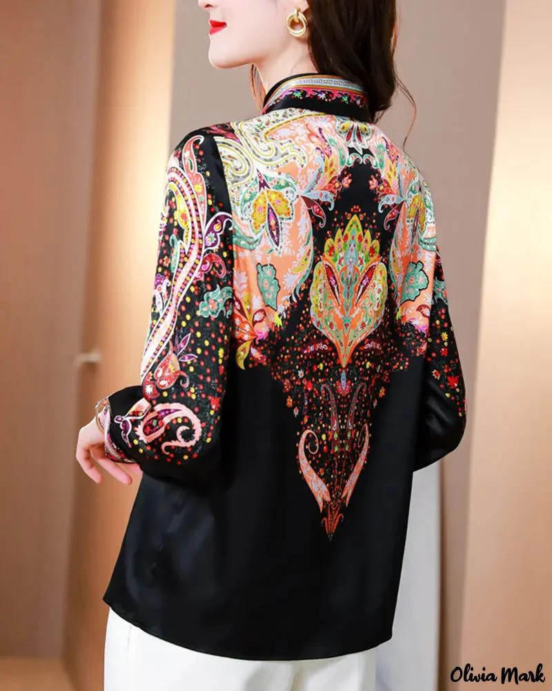 Deanwangkt - Paisley Print Long Sleeve Top - Deanwangkt