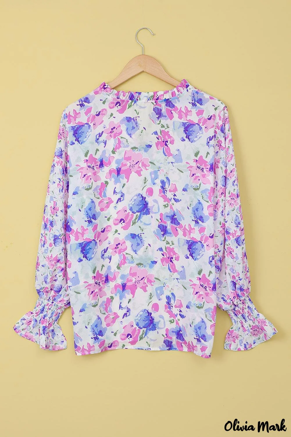 Deanwangkt - Cakewalk Rose Floral Smocked Blouse - Deanwangkt