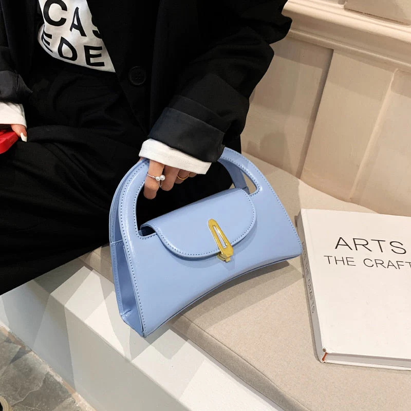 Back To College Deanwangkt Small PU Leather Crossbody Sling Bag Summer Trendy Women's Designer Handbag Cute Tote Luxury Shoulder Bags Short Handle - Deanwangkt