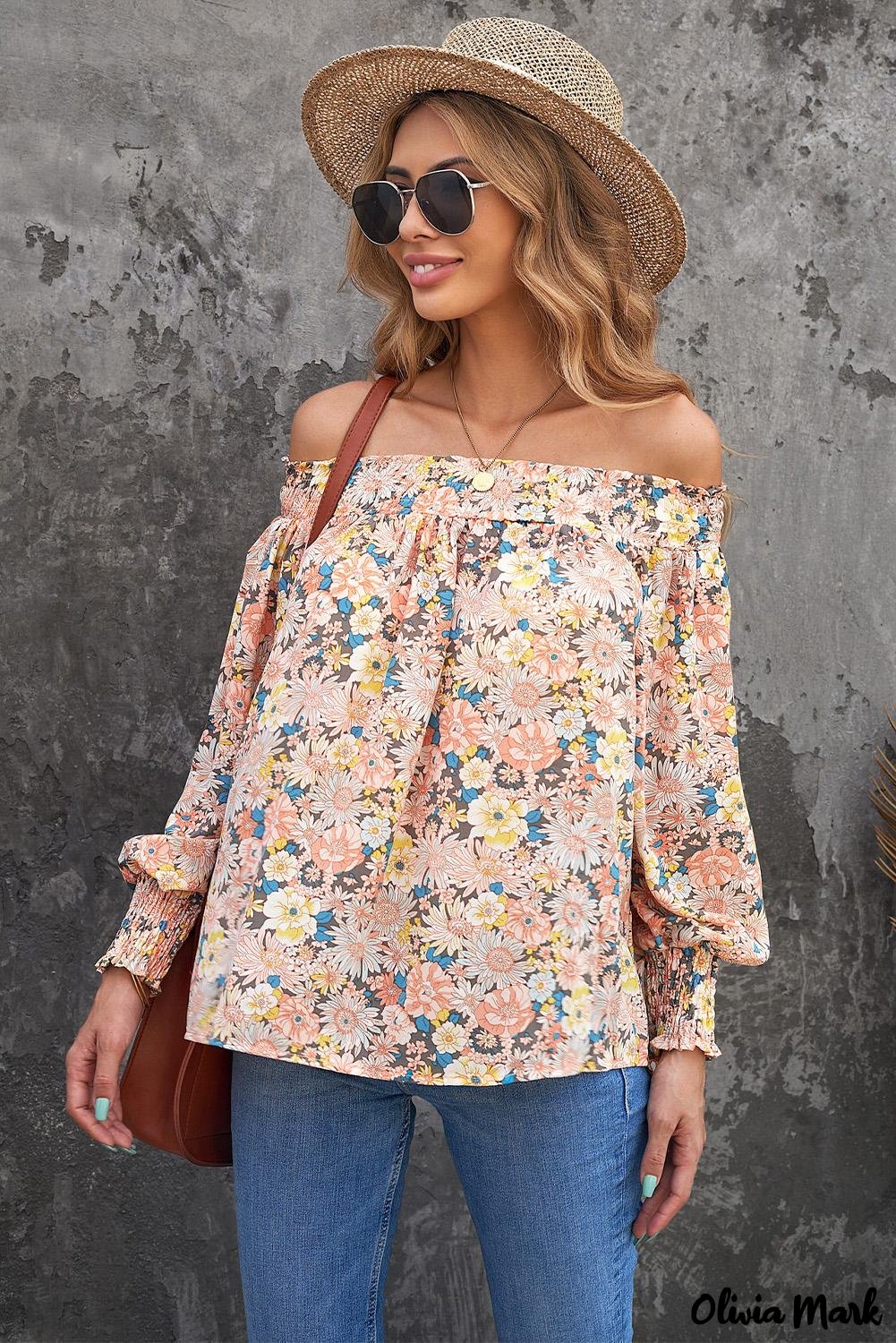 Deanwangkt - Floral Smocked Off Shoulder Top - Deanwangkt