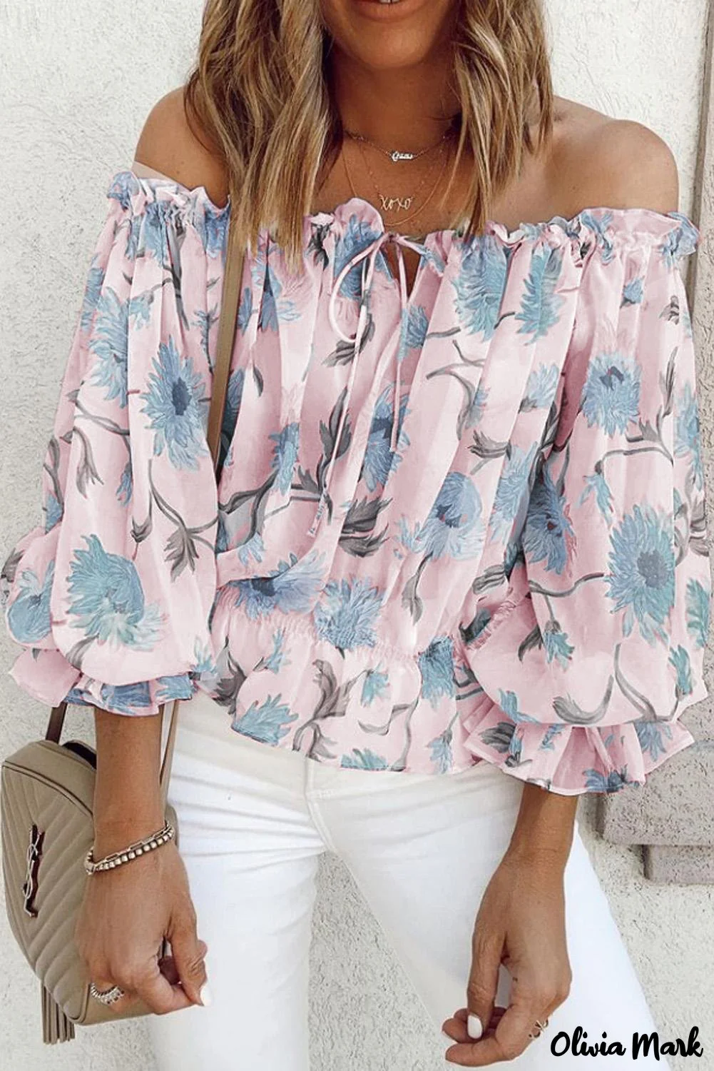 Deanwangkt - Floral off-the-shoulder blouse - Deanwangkt